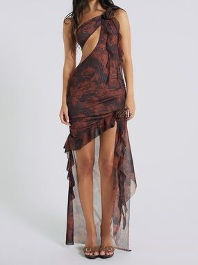 molly gunn birthday dress Zimmermann - Tropicana Open Back Asymmetric Linen Dress (Size 2) – Goldie's main image 1